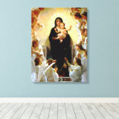 Toile Sainte Vierge Marie et Enfant Jésus (Insitu (Plancher de Bois))