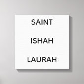TOILE #SAINTISHAHLAURAH (Recto)