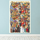 Toile Saints, All saints, Catholic Saints (Insitu (Plancher de Bois))