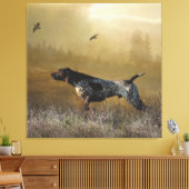 Toile Saison de chasse, pointeur allemand à courte durée (Insitu(Salon))