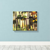 Toile Saisons II. Découpe de papier par Therese Kramer (Insitu (Plancher de Bois))