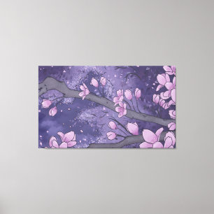 Toile Sakura Arbre pourpre