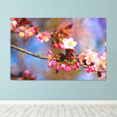 Toile Sakura Blossom Et Bufs Violets Par Un Jour Ensolei (Insitu (Plancher de Bois))