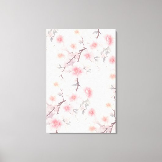 Toile Sakura, fleurs de cerisiers (Recto)