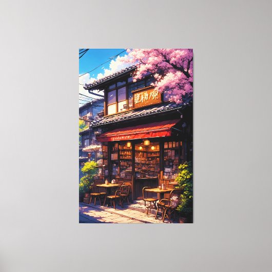 Toile Sakura Kissa  - Cherry Blossom Café (Recto)