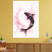 Toile Sakura Koi Japonais (Insitu(Salon))