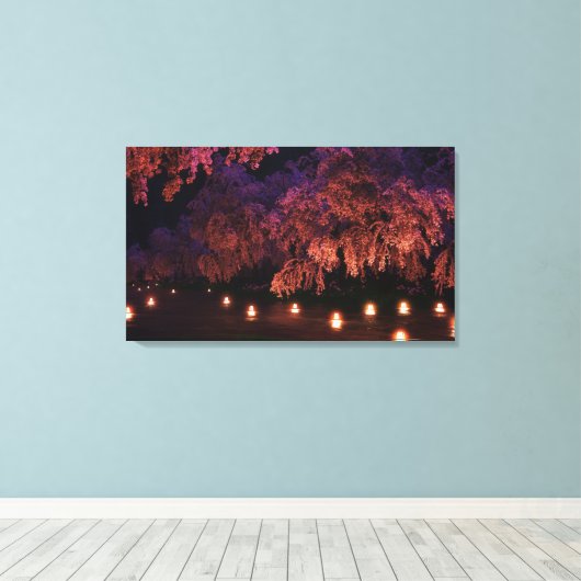 Toile Sakura (Nuit) (Insitu (Plancher de Bois))