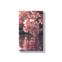 Sakura Rose Fleurit Sur L'Eau | Serene Spring Nat