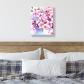 Toile Sakura rose sur la peinture Arrière - plan (Insitu(Chambre))