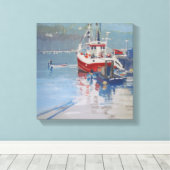 Toile Salcombe de Fisherman's Quay (Insitu (Plancher de Bois))