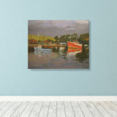 Toile Salcombe de Fisherman's Quay 2 (Insitu (Plancher de Bois))
