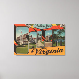 Toile Salem, lettre ScenesSalem, VA de VirginiaLarge