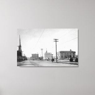 Toile Salem, OR Town View State Street Photographie