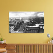 Toile Salem, OR Vue de la ville à partir d'une photo aér (Insitu(Salon))