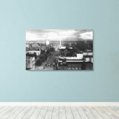 Toile Salem, OR Vue de la ville à partir d'une photo aér (Insitu (Plancher de Bois))