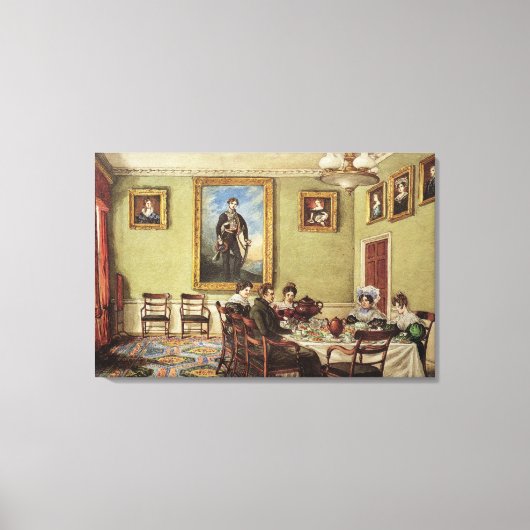 Toile Salle à manger à Langton Hall (Recto)