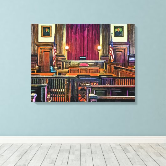 Toile Salle d'audience (Insitu (Plancher de Bois))