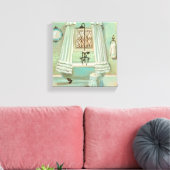 Toile Salle de bain à l'ancienne (Insitu(Salon))