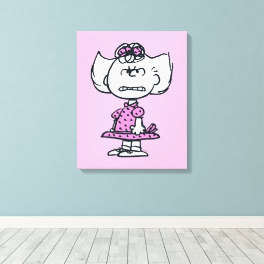 Toile Sally en colère (Insitu (Plancher de Bois))