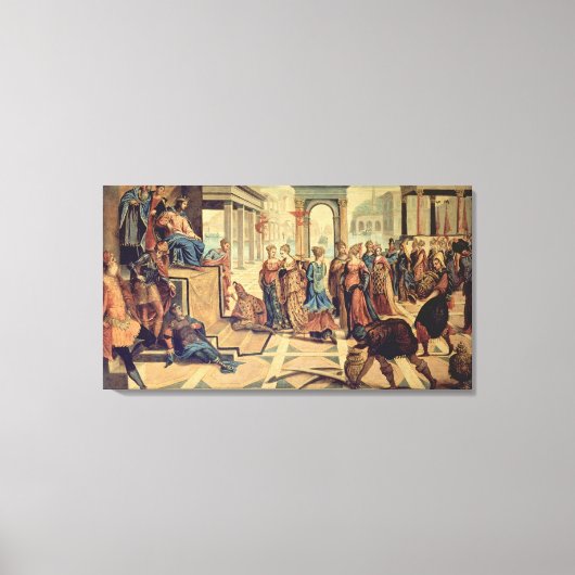 Toile Salomon et la reine de Saba (Recto)