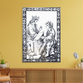 Toile Salomon et Marcoul, illustration de (Insitu(Salon))