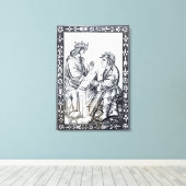 Toile Salomon et Marcoul, illustration de (Insitu (Plancher de Bois))