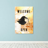 Toile Salon de marbre d'or - Bienvenue (Insitu (Plancher de Bois))