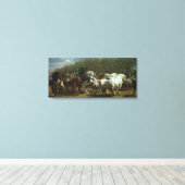 Toile Salon du cheval (par Rosa Bonheur) (Insitu (Plancher de Bois))