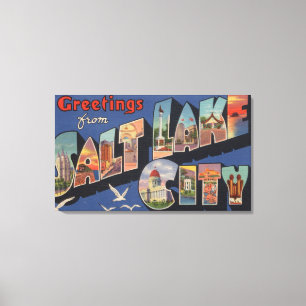 Toile Salt Lake City, Utah - grandes scènes de lettre