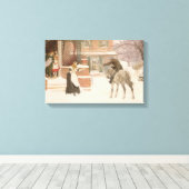 Toile Saluer le facteur par Robert Walker Macbeth (Insitu (Plancher de Bois))