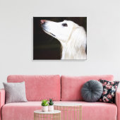 Toile Saluki se lève (Insitu(Salon))