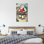 Toile Salutation de NoëlÉdifice de Santa (Insitu(Chambre))