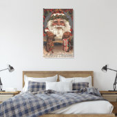 Toile Salutation de NoëlGrosse Tête Père Noël (Insitu(Chambre))