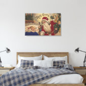 Toile Salutation de NoëlOrnements de repos du Père Noël (Insitu(Chambre))
