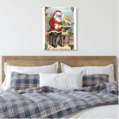 Toile Salutation de NoëlPeinture de Santa (Insitu(Chambre))