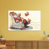 Toile Salutation de NoëlSanta assise # 2 (Insitu(Salon))