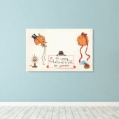 Toile Salutation HalloweenMr. & Mme Jack-O-Lantern (Insitu (Plancher de Bois))