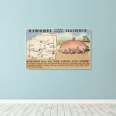 Toile Salutations de la capitale mondiale du porc (Insitu (Plancher de Bois))