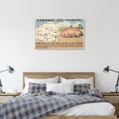 Toile Salutations de la capitale mondiale du porc (Insitu(Chambre))