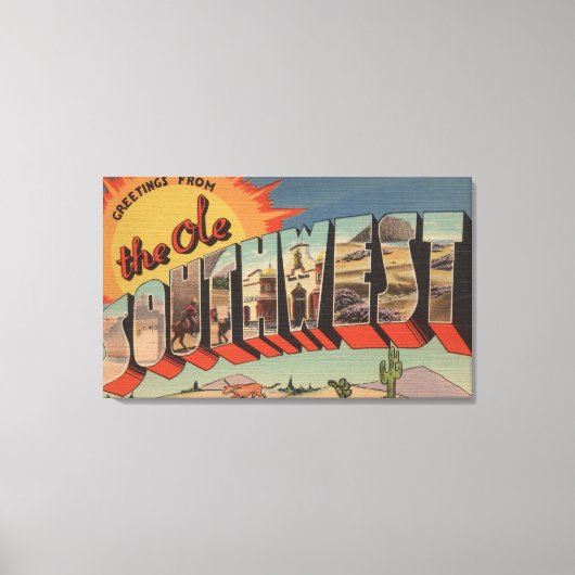 Toile Salutations de l'Ole Southwest (Recto)