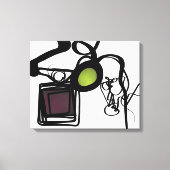 Toile Salutations de Philydion : Abstrait noir & blanc (Recto)