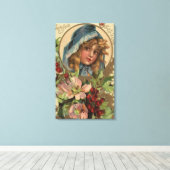 Toile Salutations saisonnièresFille dans un trou (Insitu (Plancher de Bois))