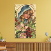 Toile Salutations saisonnièresFille dans un trou (Insitu(Salon))