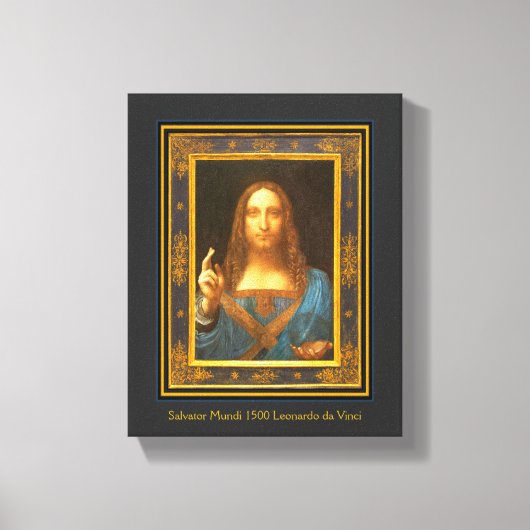 Toile Salvator Mundi 1500 Leonardo da Vinci (Recto)