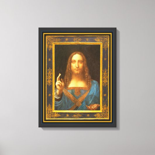 Toile Salvator Mundi 1500 Leonardo da Vinci Canvas Impri (Recto)