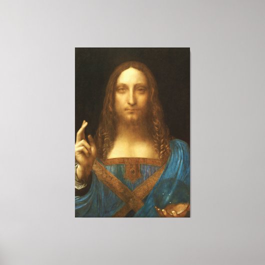 Toile Salvator Mundi par Leonardo da Vinci (c1500) (Recto)