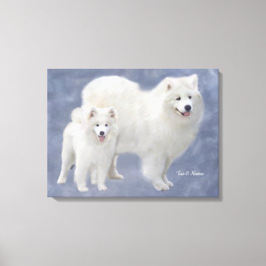 Toile Samoyed Art Emballée 24X18" (Recto)