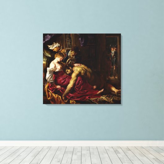 Toile Samson et Delilah par Peter Paul Rubens (Insitu (Plancher de Bois))