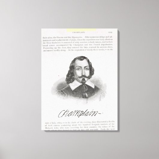 Toile Samuel de Champlain (Recto)