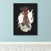 Toile Samurai Guerrier Voyageur Cadeau Enfants Astronaut (Insitu (Plancher de Bois))